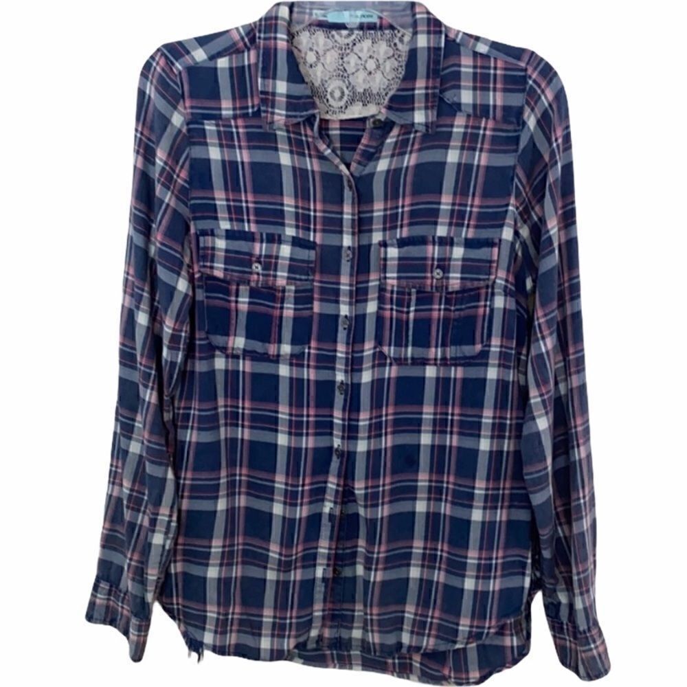 Maurices Plaid Buttoned Down Shirt